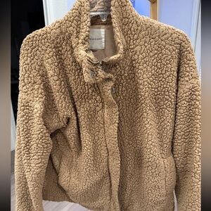 Thread & Supply Cozy Tan Teddy Jacket